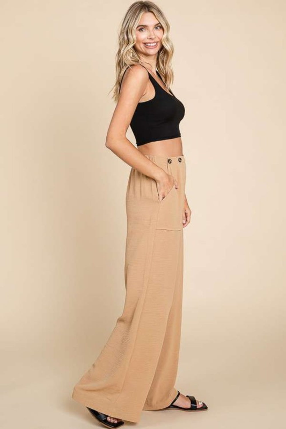 Culture Code Full Size High Waist Wide Leg Cargo Pants pants JT's Designer Fashion