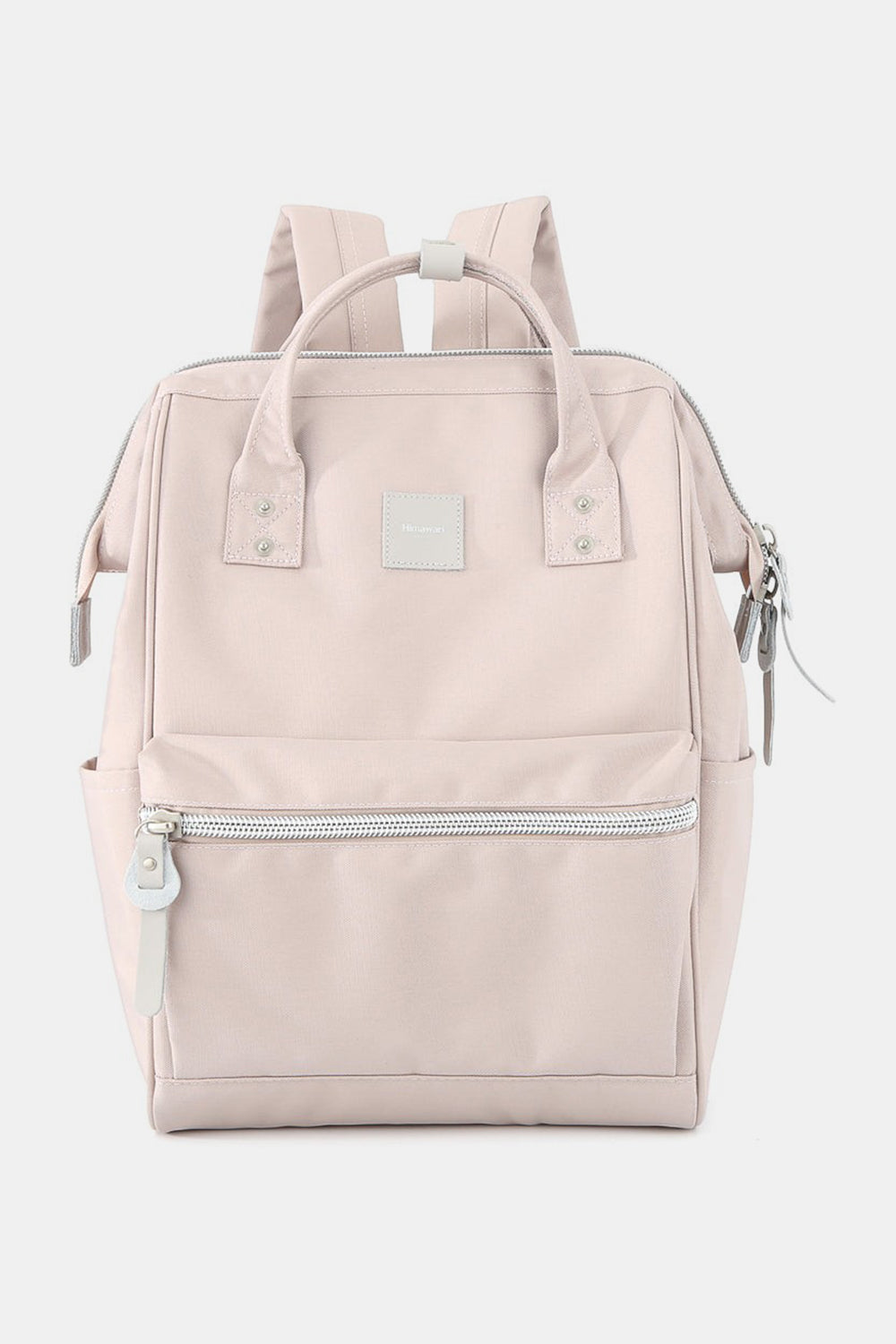 Himawari Water Resistant Canvas Backpack Bag with Side Pockets Blush Pink One Size Backpacks JT's Designer Fashion