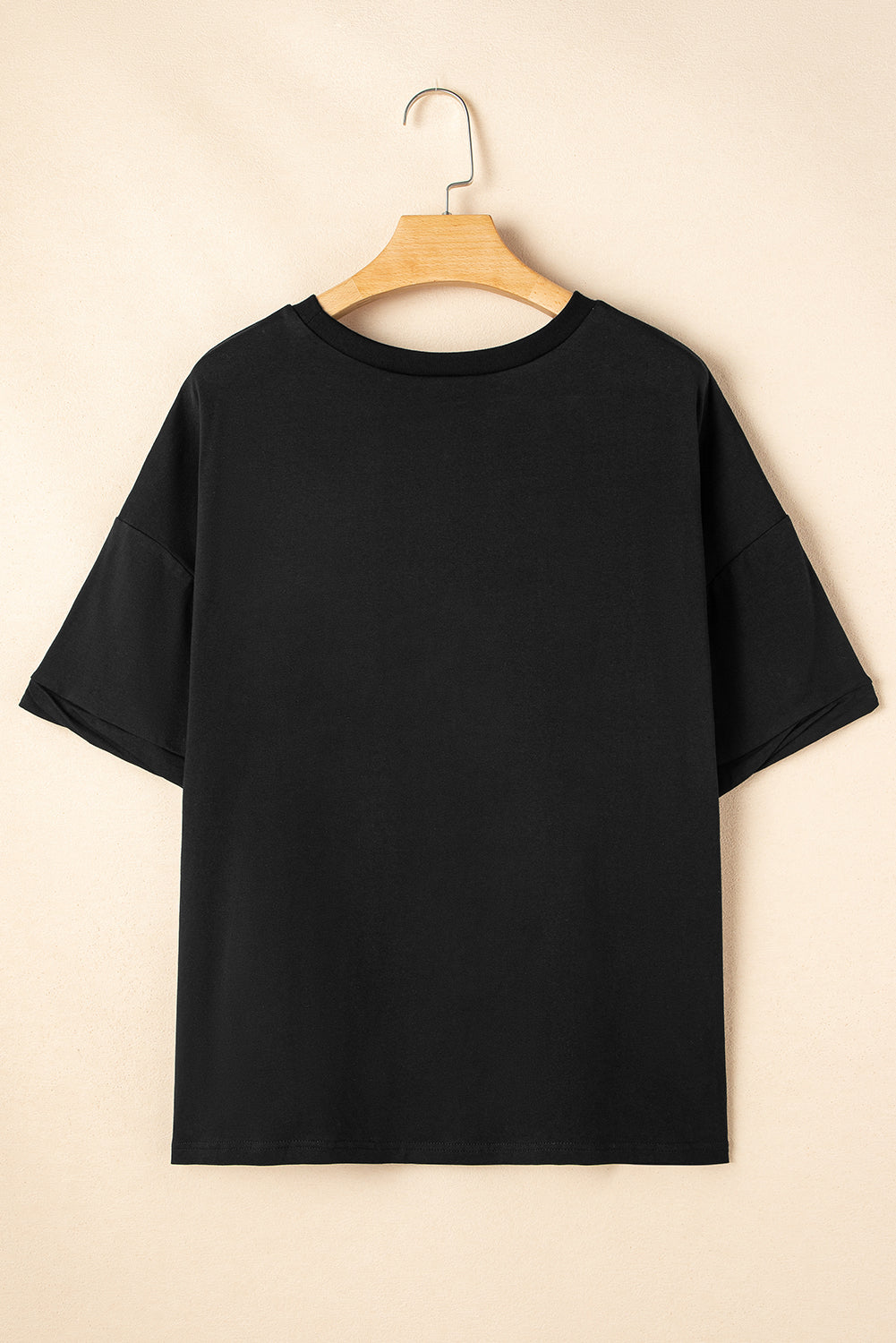 Black Sequin USA Bow Graphic Independence Day T Shirt Graphic Tees JT's Designer Fashion