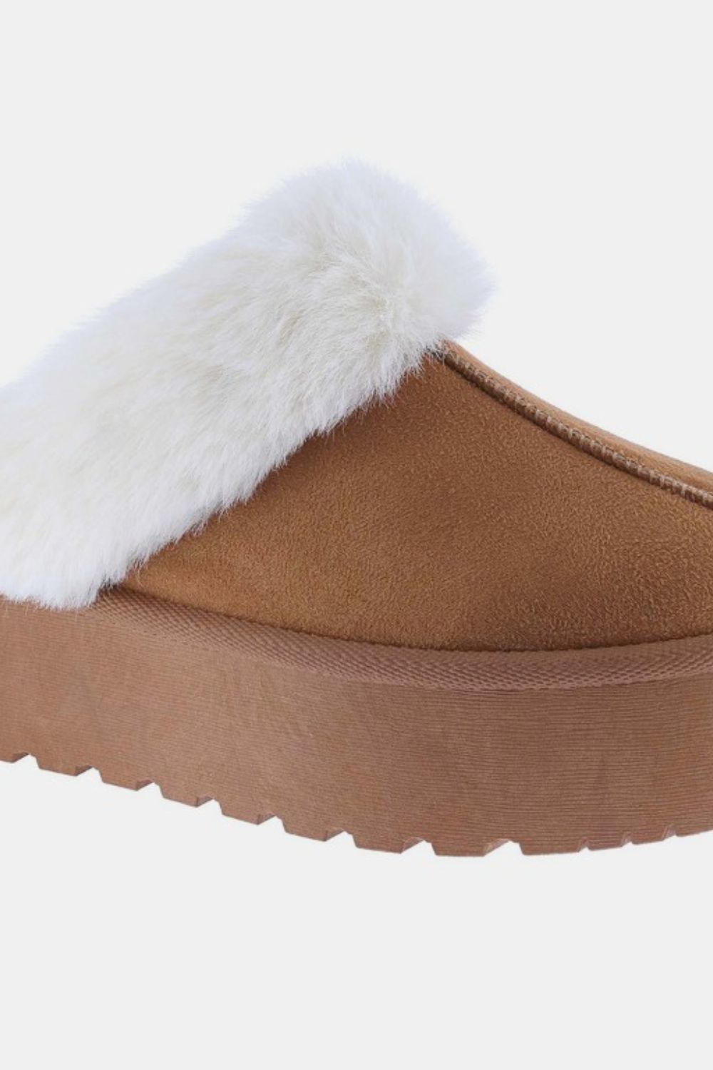 Weeboo Thick Bottom Fur Trim Snow Slippers Slippers JT's Designer Fashion