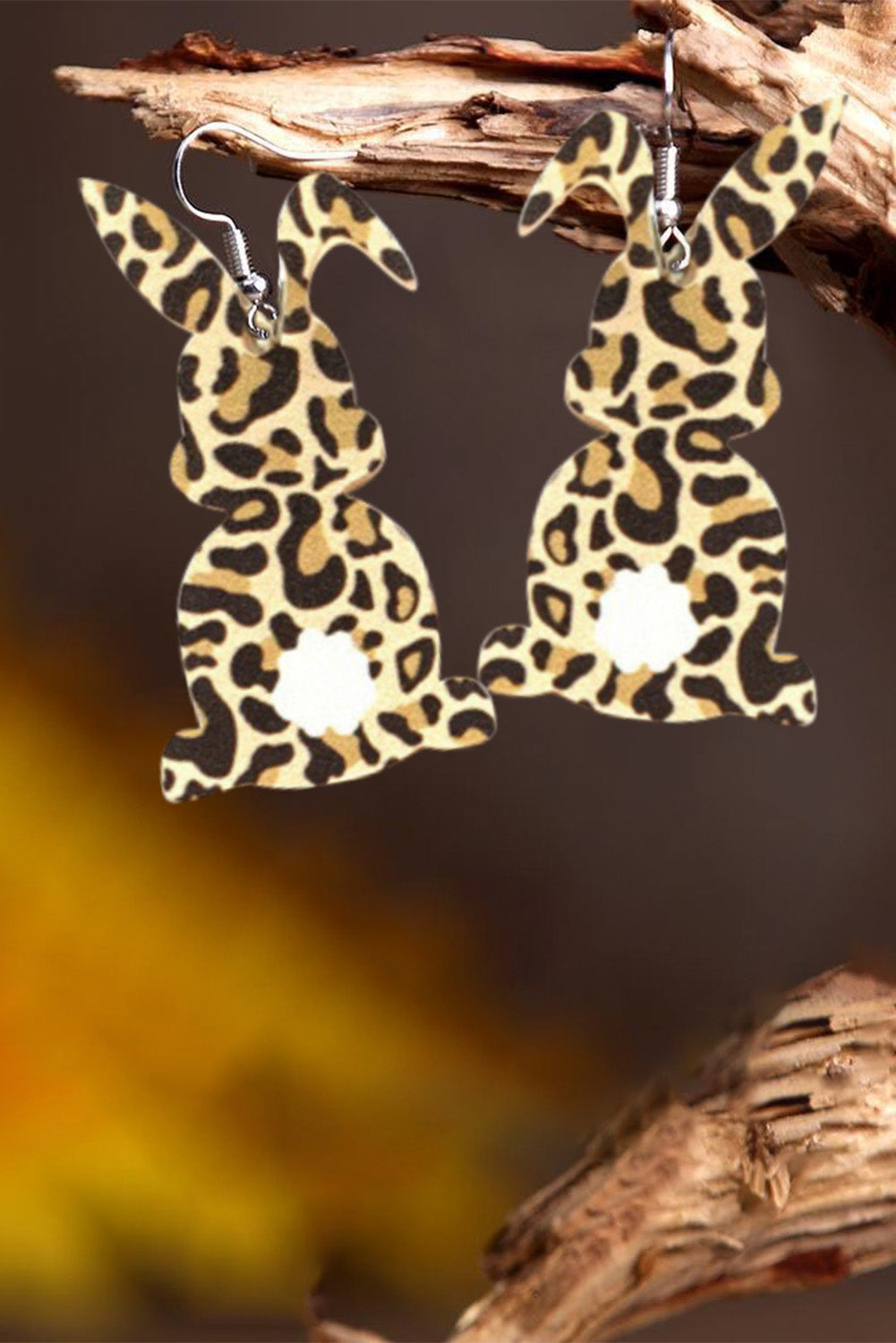 Leopard Rabbit Dangle Earrings Jewelry JT's Designer Fashion