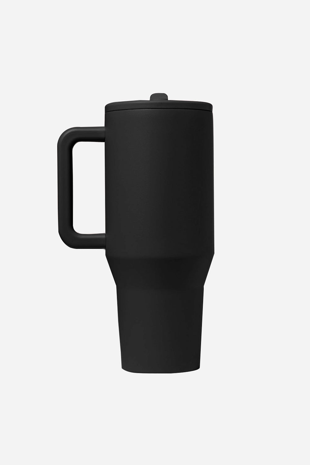 Black Frosted Stainless Handle Large Vacuum Cup with Straw 40oz Tumblers JT's Designer Fashion