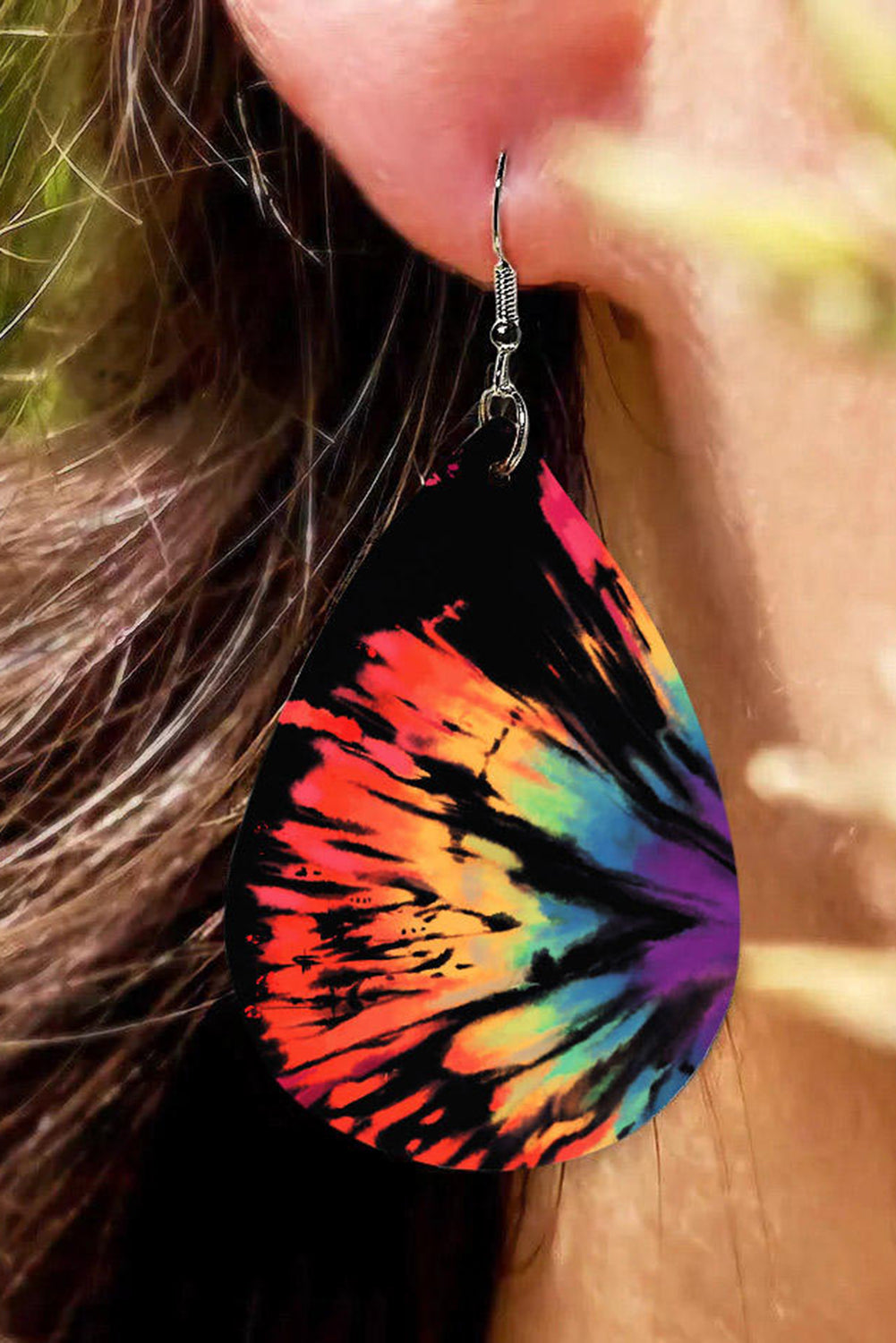 Colorful wings gradient leather earrings Jewelry JT's Designer Fashion