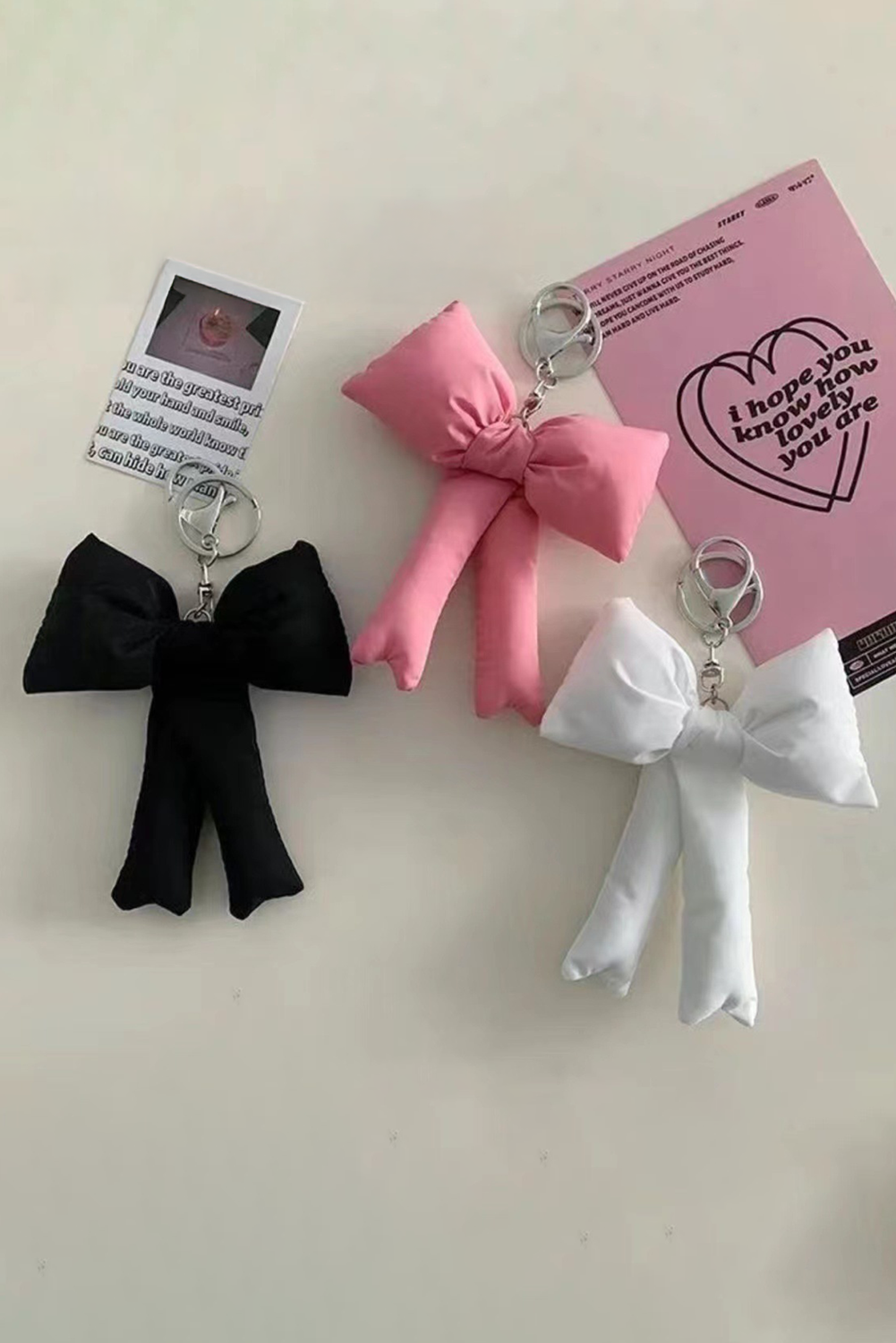 Pink Cute 3D Bow Knot Keychain Other Accessories JT's Designer Fashion