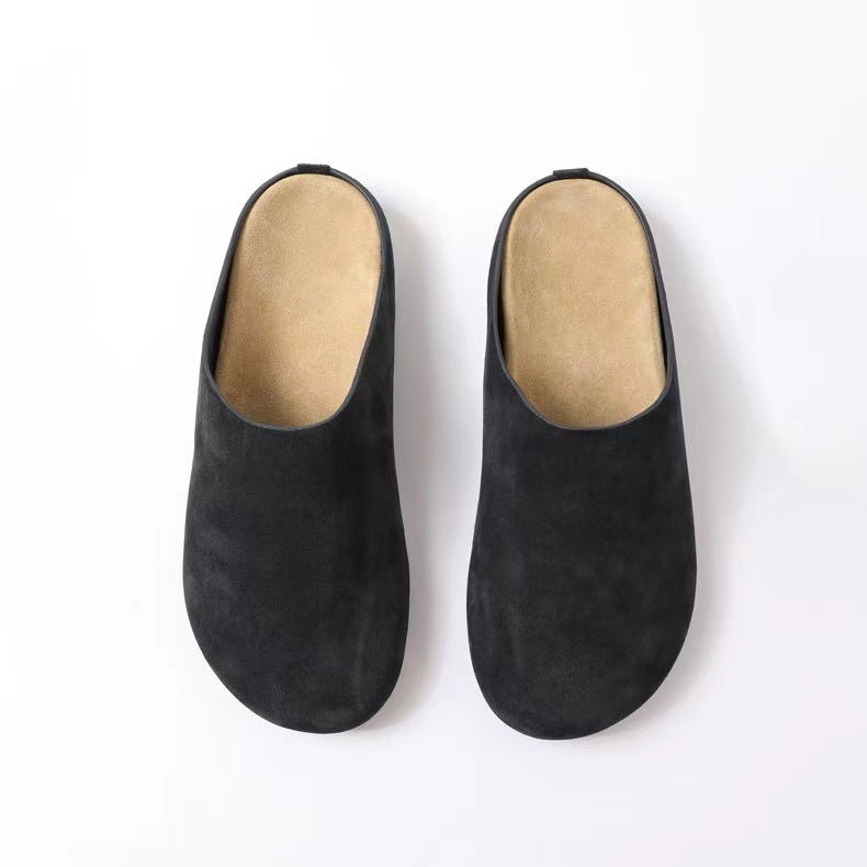 Suede Round Toe Slip-Ons Shoes JT's Designer Fashion