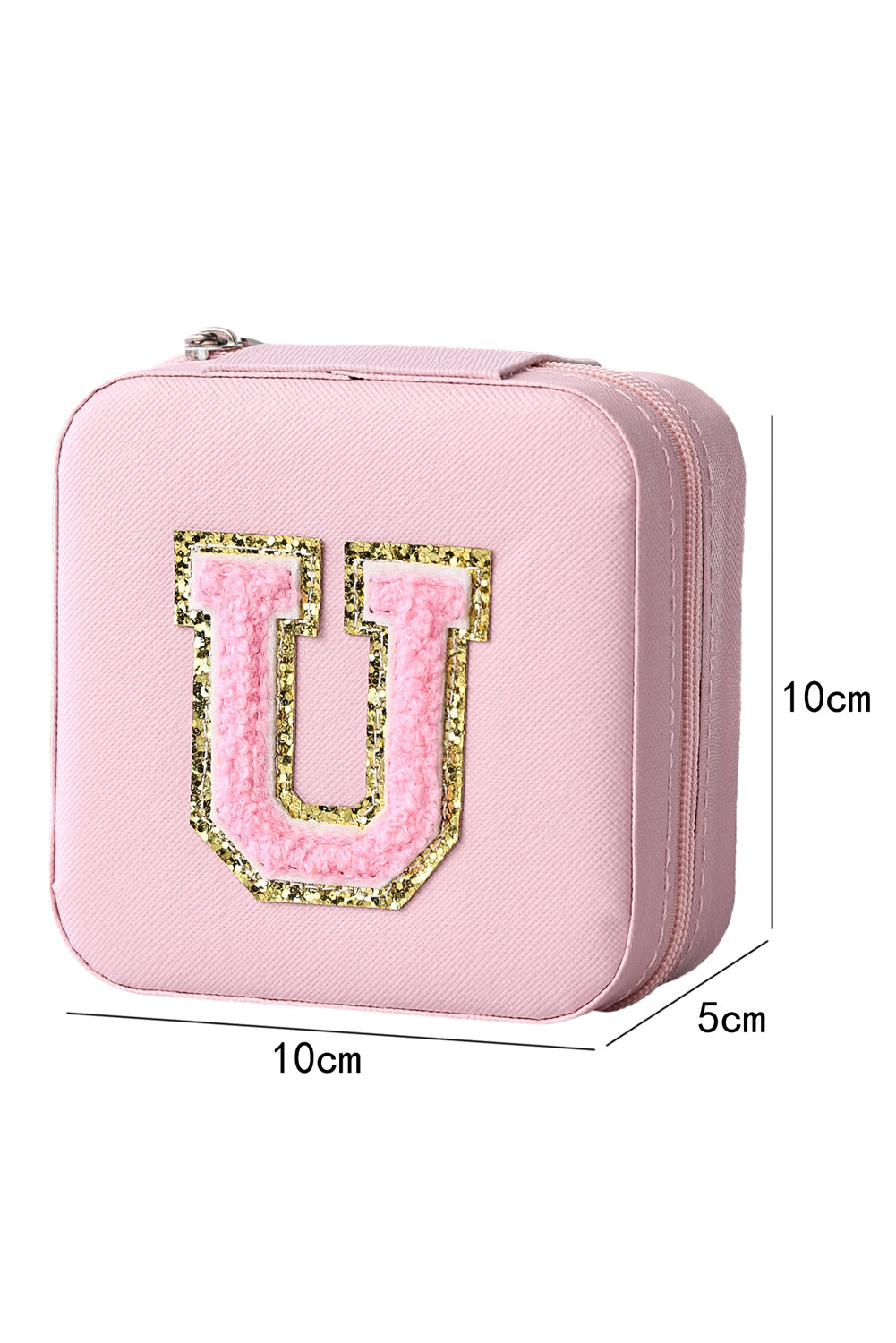 Pink Portable Chenille U Small Jewelry Box Other Accessories JT's Designer Fashion