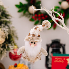 Santa Snowman Reindeer Hanging Ornament Style A One Size Home Accessories JT's Designer Fashion