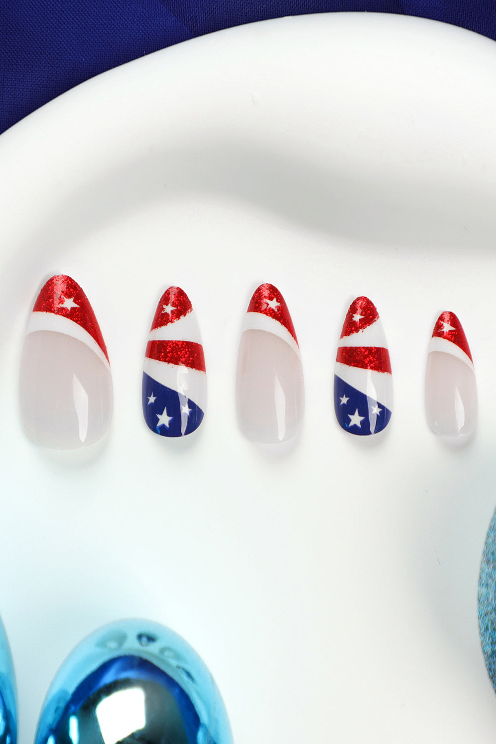 Red Independence Day Nails Stickers Other Accessories JT's Designer Fashion