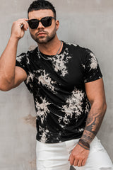 Black LET'S GO BRANDON Tie Dyed Print Men's Graphic Tee Men's Tops JT's Designer Fashion