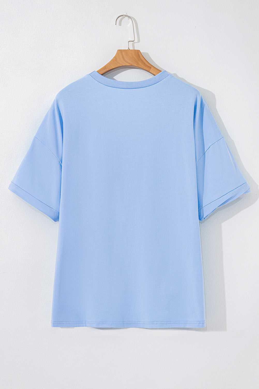 Myosotis TEXAS Bow Graphic Half Sleeve Drop Shoulder Loose Tee Graphic Tees JT's Designer Fashion