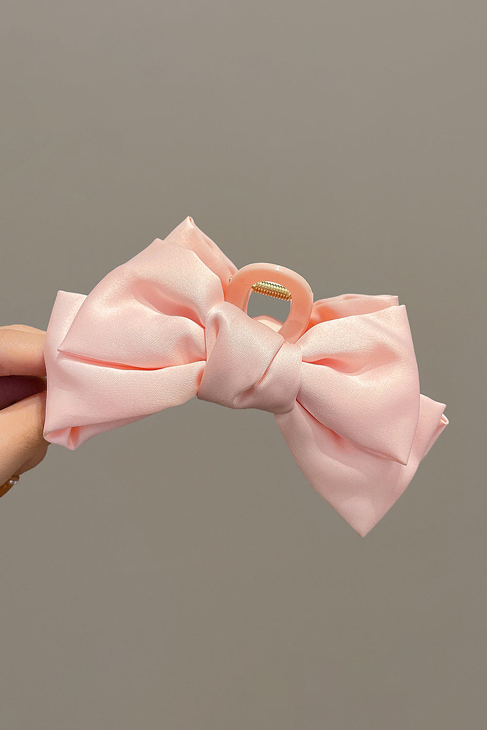 Pink Sweet Bow Knot Large Hair Claw Clip Headwear JT's Designer Fashion