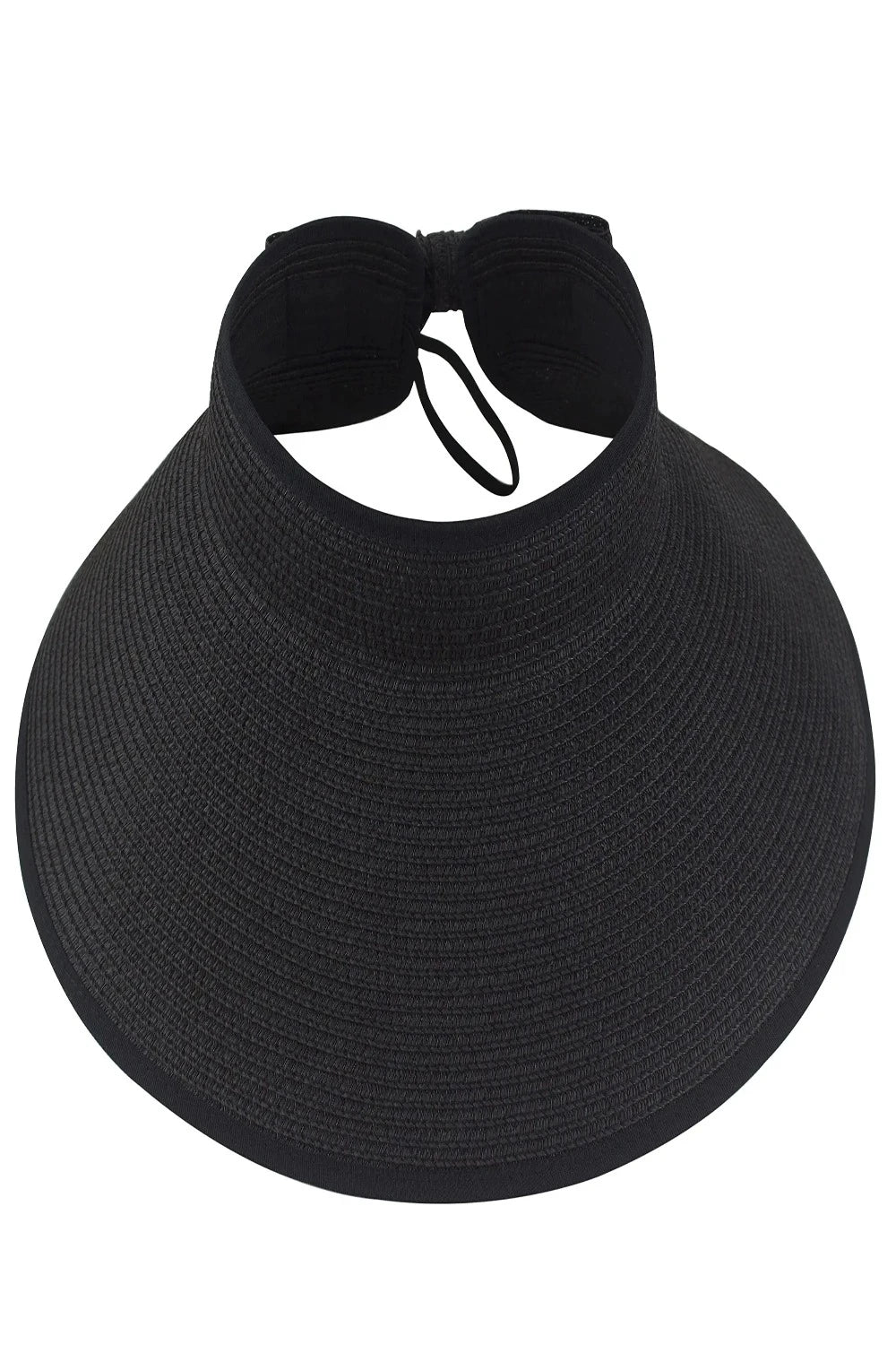 Womens Beach Roll Up Sun Visor Wide Brim Straw Hat Hats & Caps JT's Designer Fashion