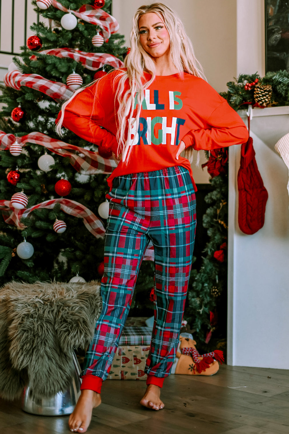 Designer matching christmas discount pajamas