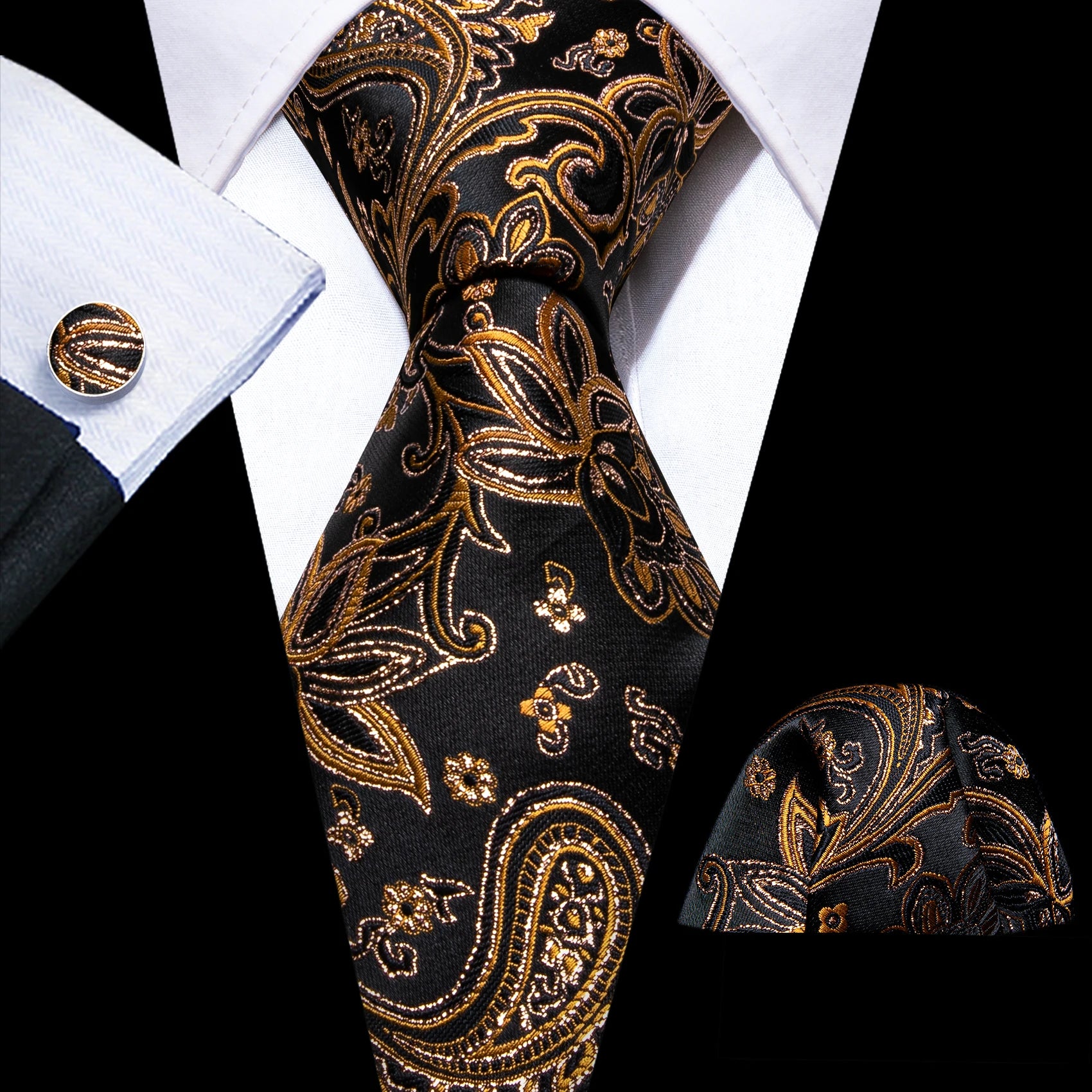 Solid Men Silk Necktie N-5820 Men's Accessories JT's Designer Fashion