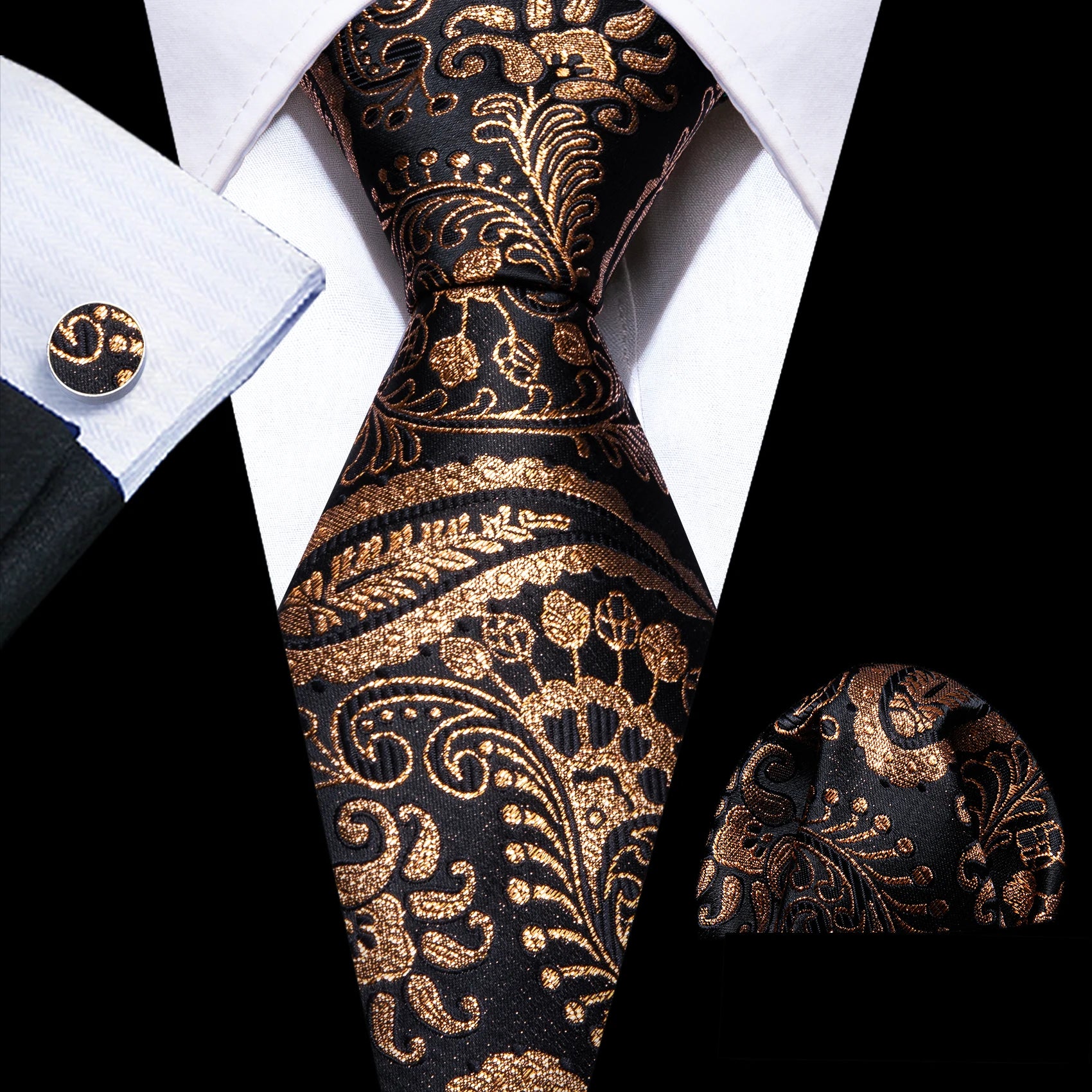 Solid Men Silk Necktie N-5421 Men's Accessories JT's Designer Fashion