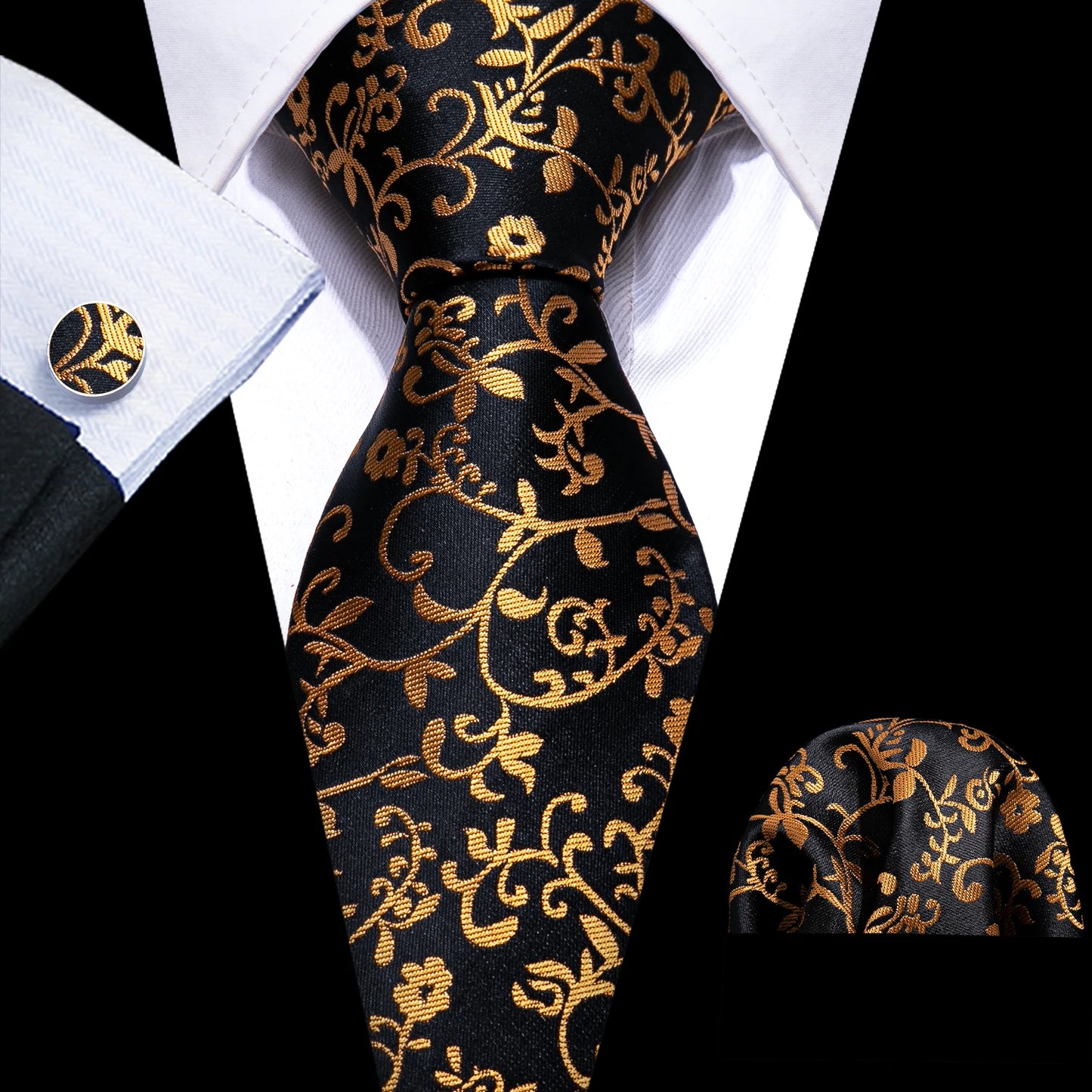 Solid Men Silk Necktie N-6035 Men's Accessories JT's Designer Fashion