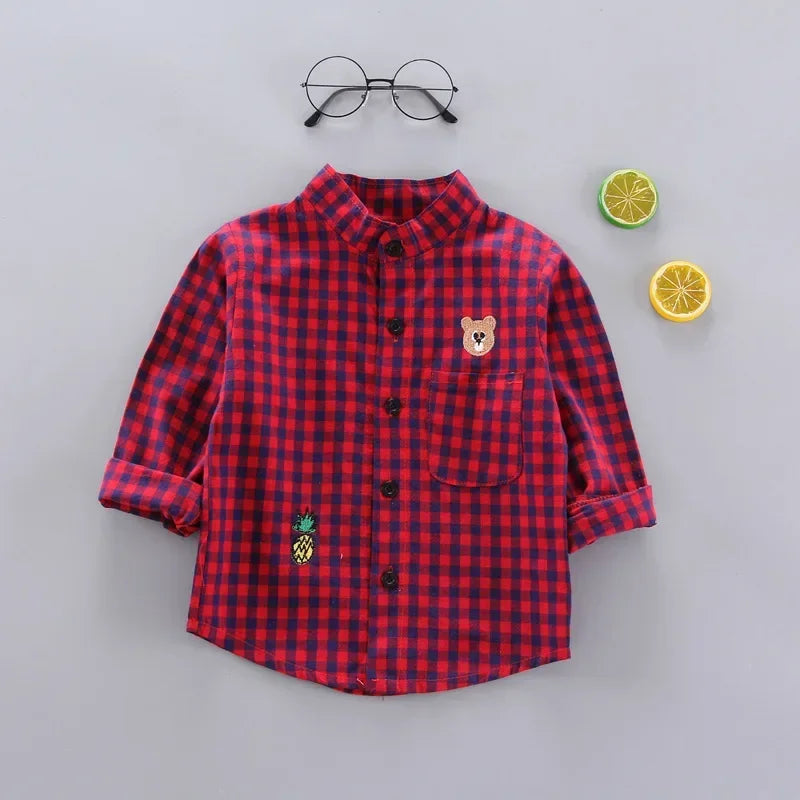 Kids Cotton Clothes Shirt Type4 Red Children's Apparel JT's Designer Fashion