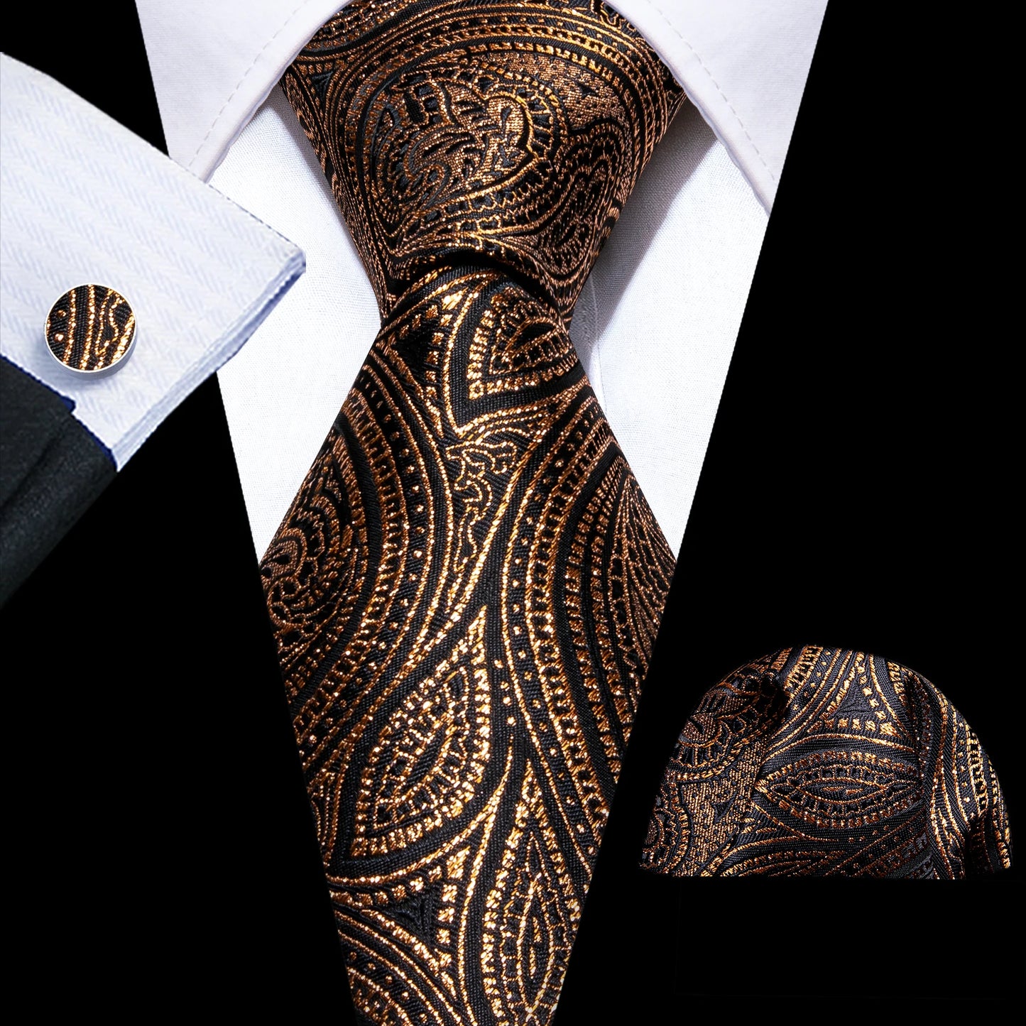 Solid Men Silk Necktie N-5833 Men's Accessories JT's Designer Fashion