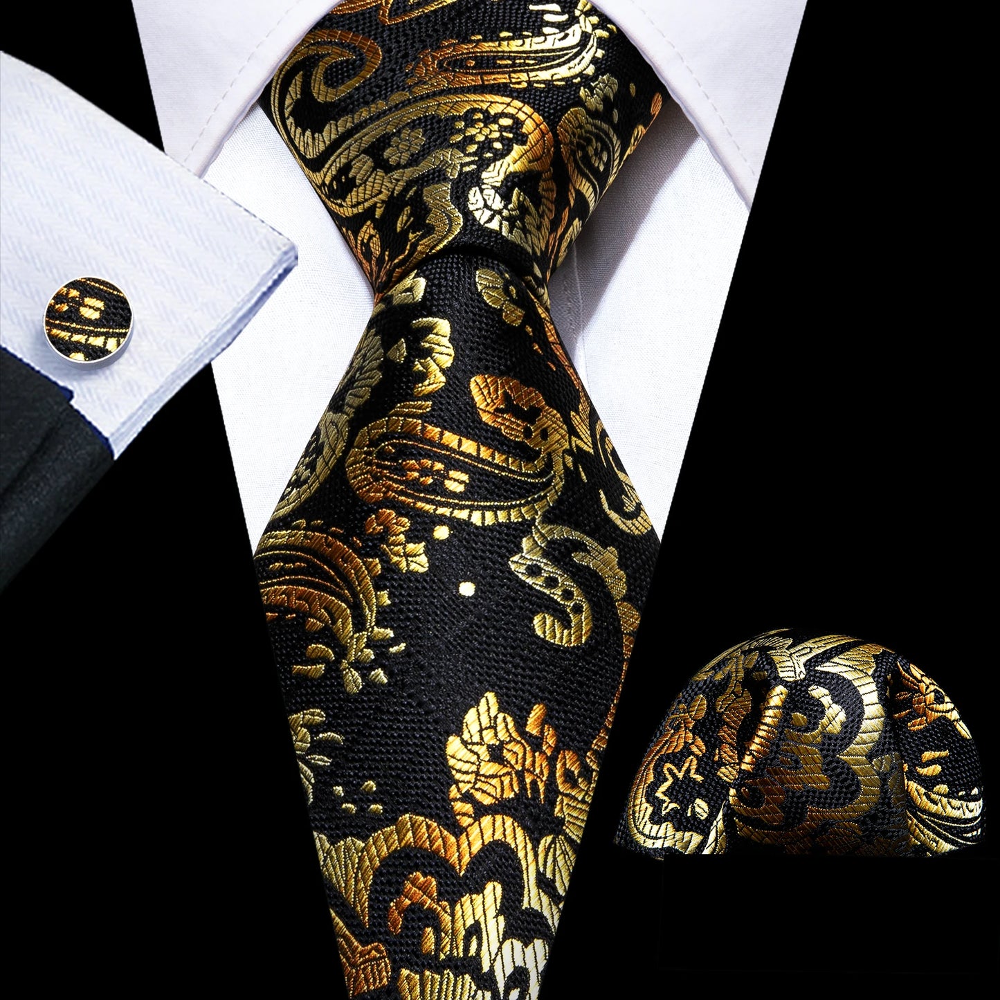 Solid Men Silk Necktie N-5807 Men's Accessories JT's Designer Fashion