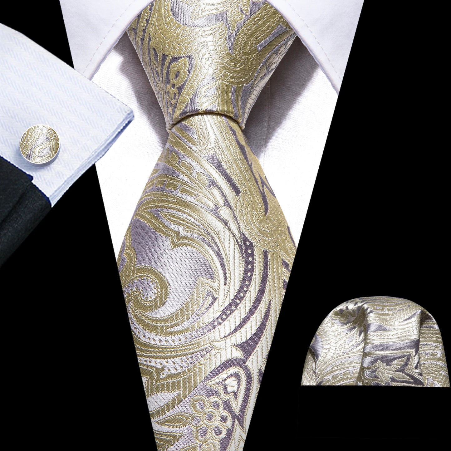 Solid Men Silk Necktie N-5407 Men's Accessories JT's Designer Fashion