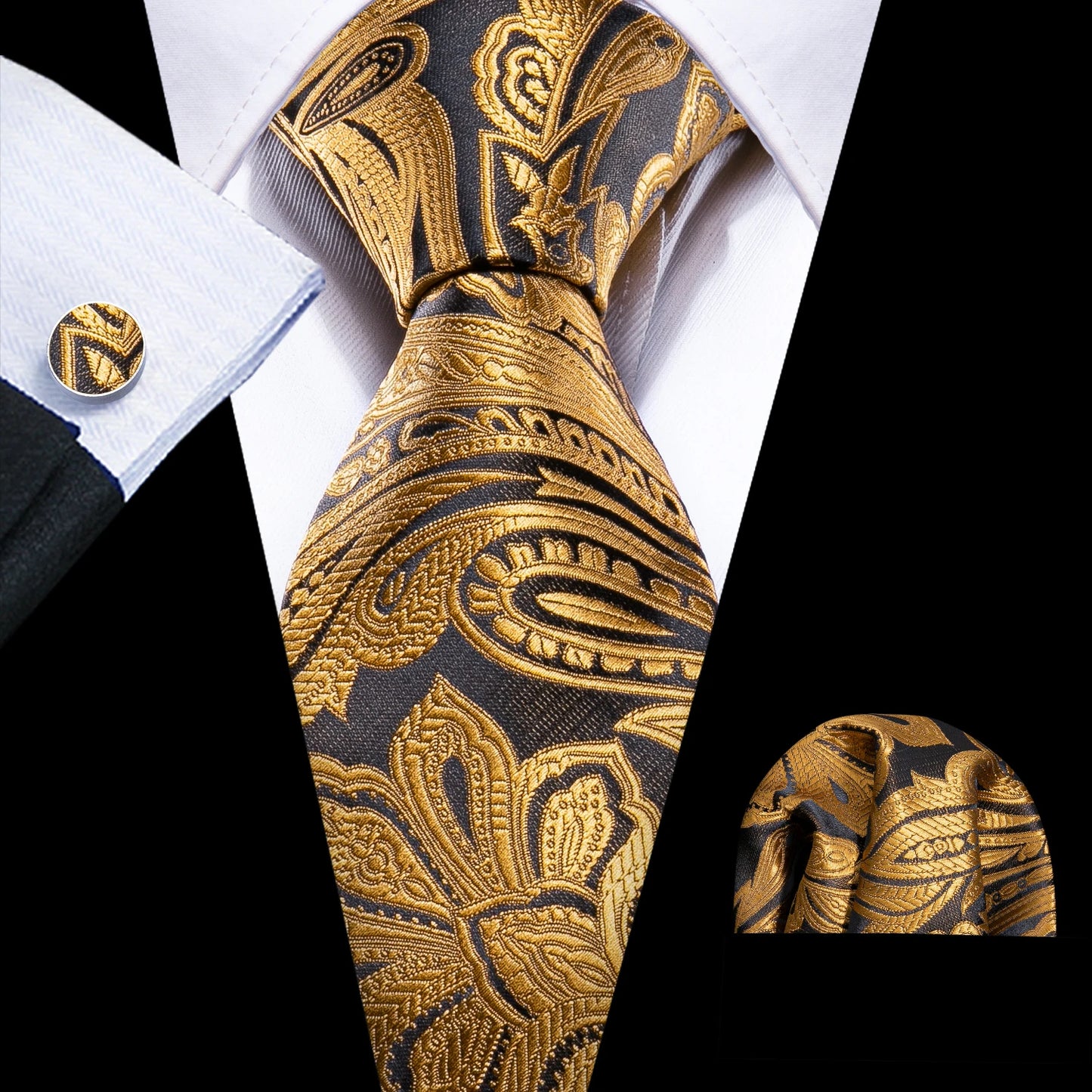 Solid Men Silk Necktie N-5404 Men's Accessories JT's Designer Fashion