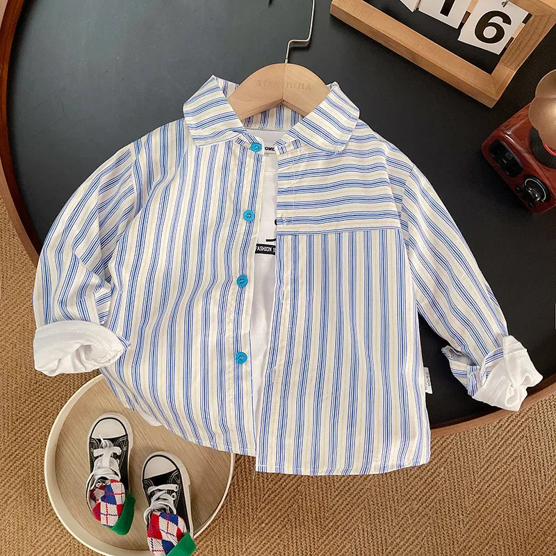 Kids Cotton Clothes Shirt Type3 Blue Children's Apparel JT's Designer Fashion