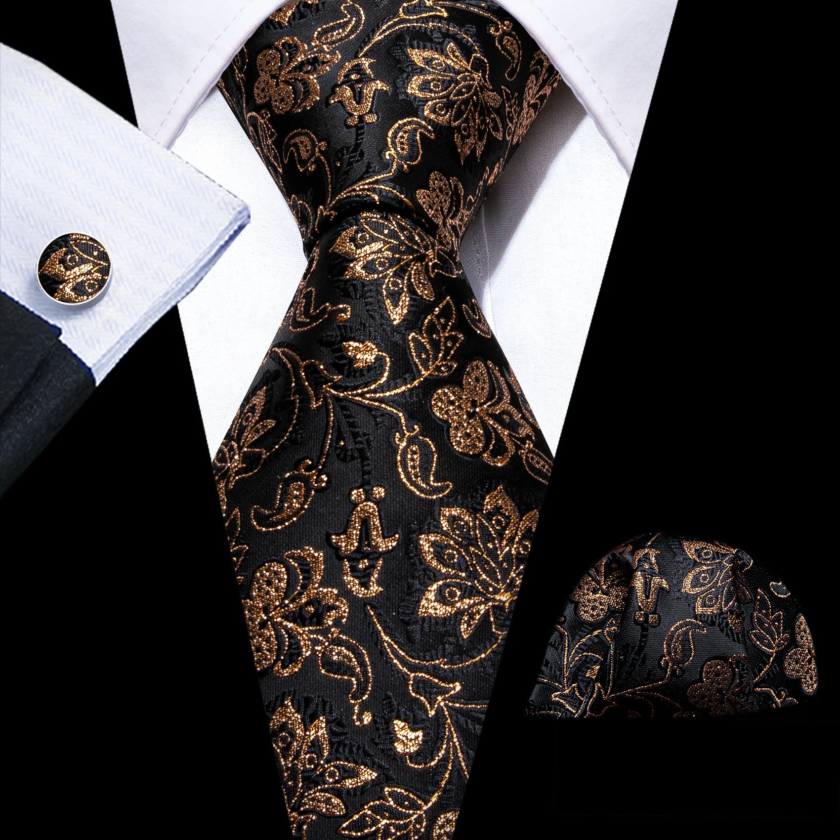 Solid Men Silk Necktie N-5828 Men's Accessories JT's Designer Fashion