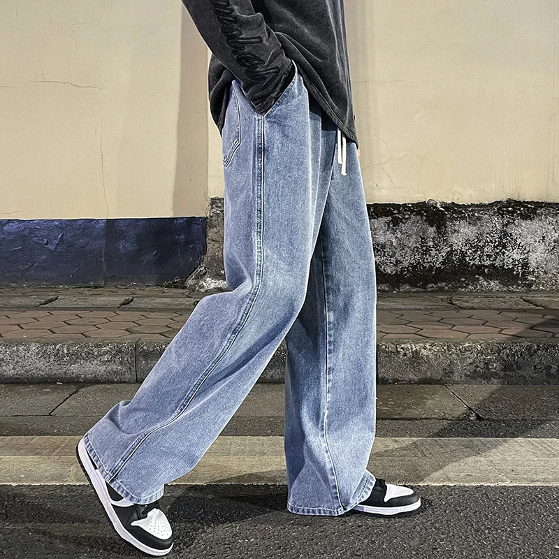 Classic Straight Baggy Wide Leg Trousers Men's Pants JT's Designer Fashion