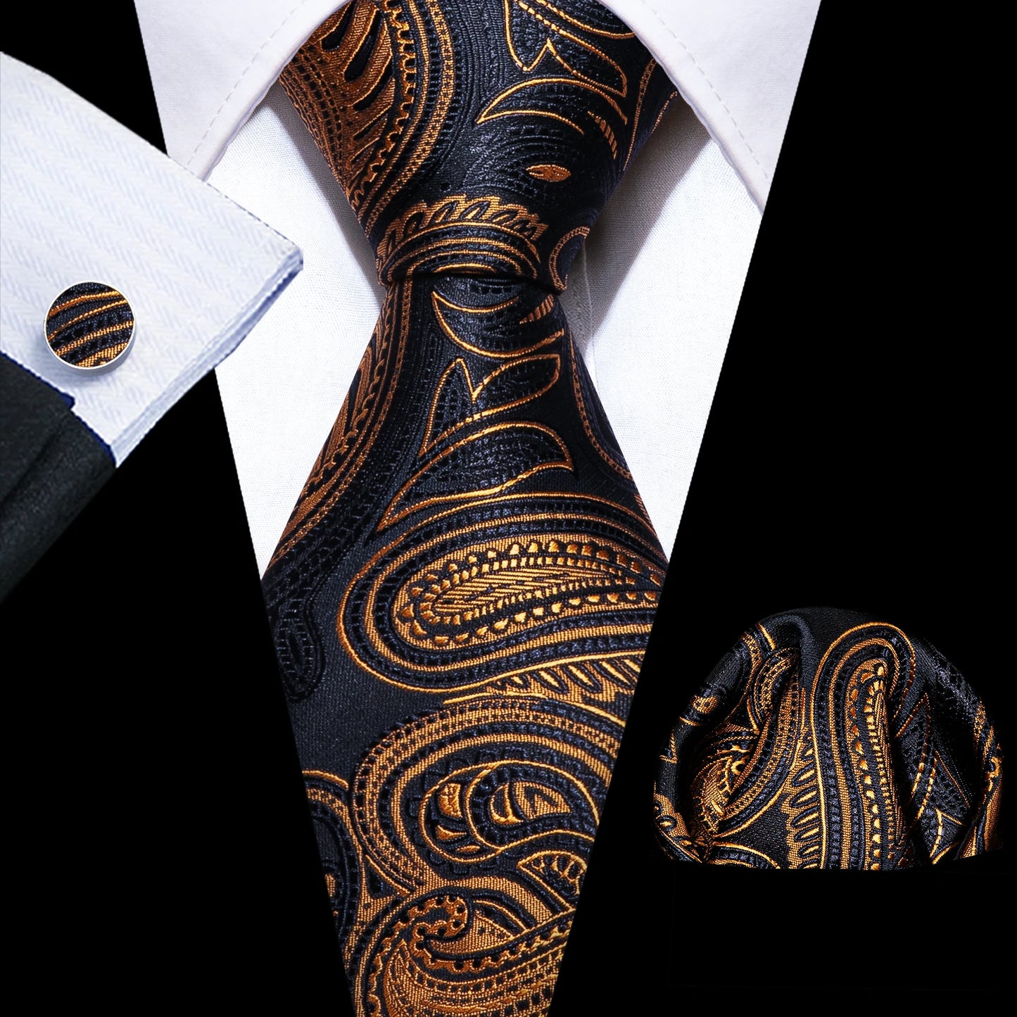 Solid Men Silk Necktie N-5498 Men's Accessories JT's Designer Fashion