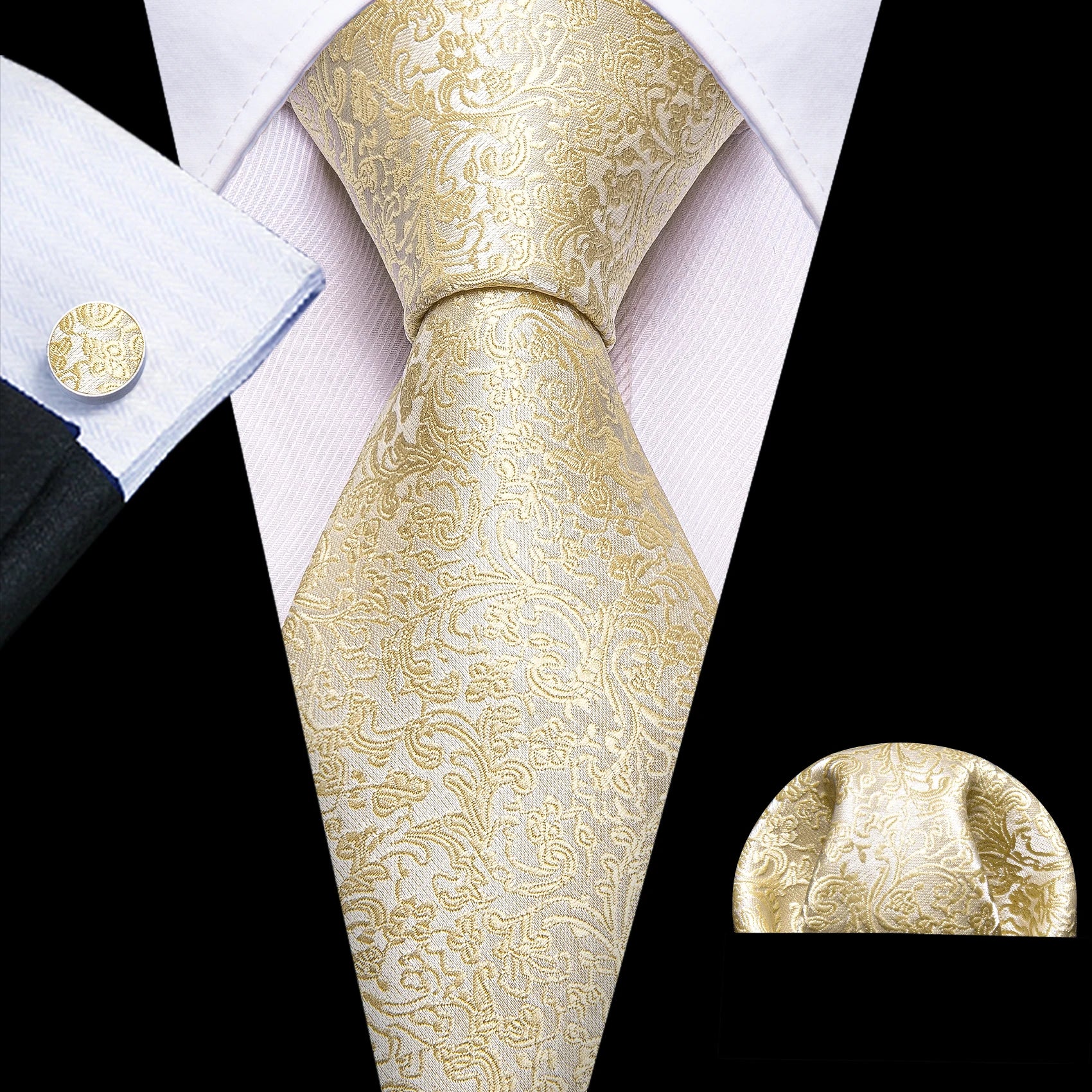 Solid Men Silk Necktie N-5918 Men's Accessories JT's Designer Fashion