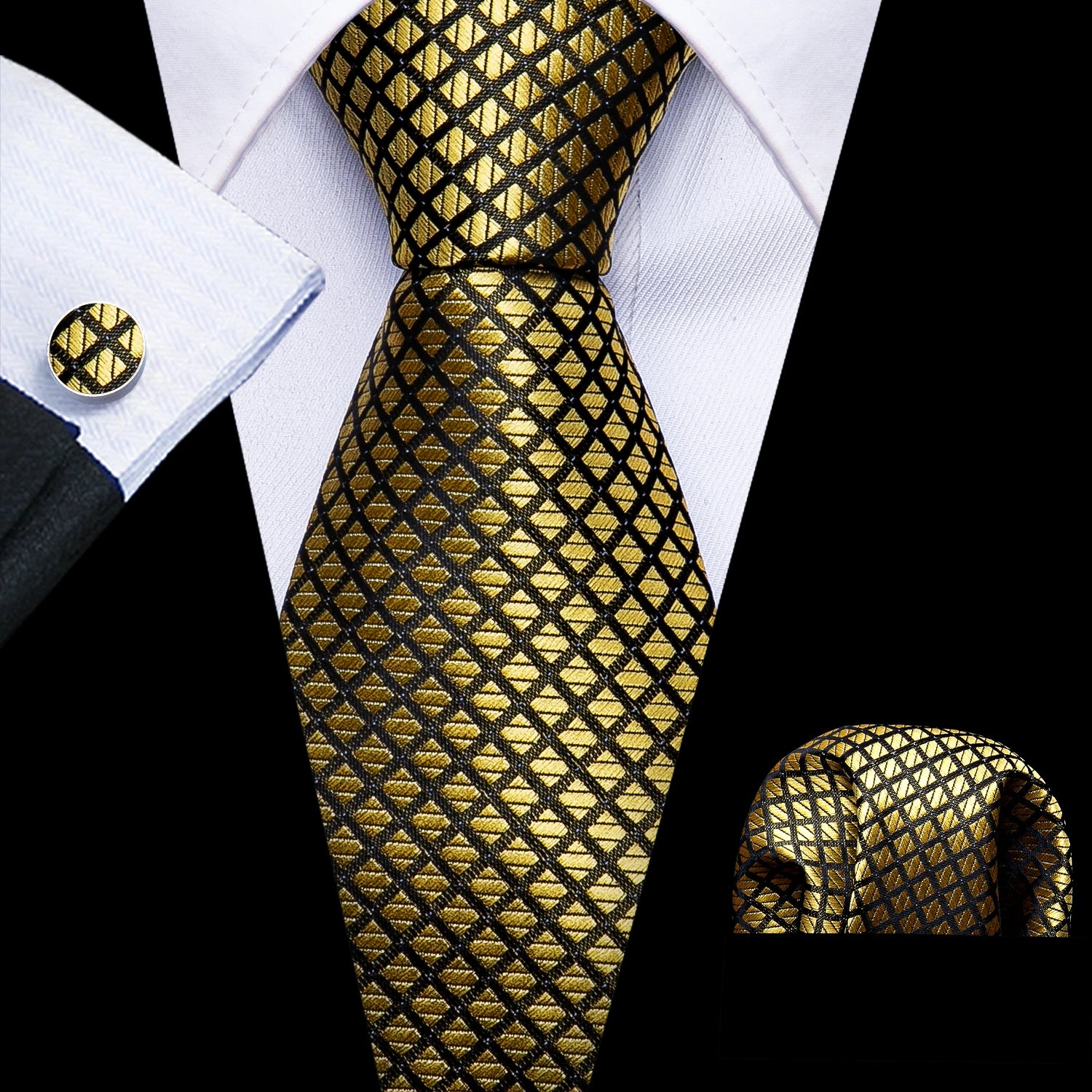 Solid Men Silk Necktie N-6000 Men's Accessories JT's Designer Fashion