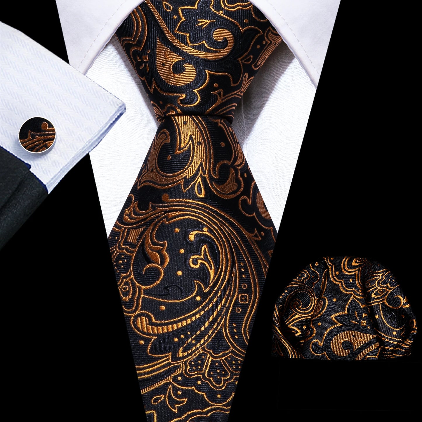 Solid Men Silk Necktie N-5707 Men's Accessories JT's Designer Fashion