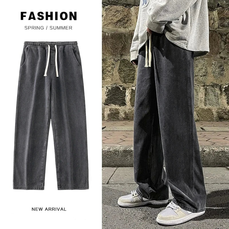 Classic Straight Baggy Wide Leg Trousers Men's Pants JT's Designer Fashion