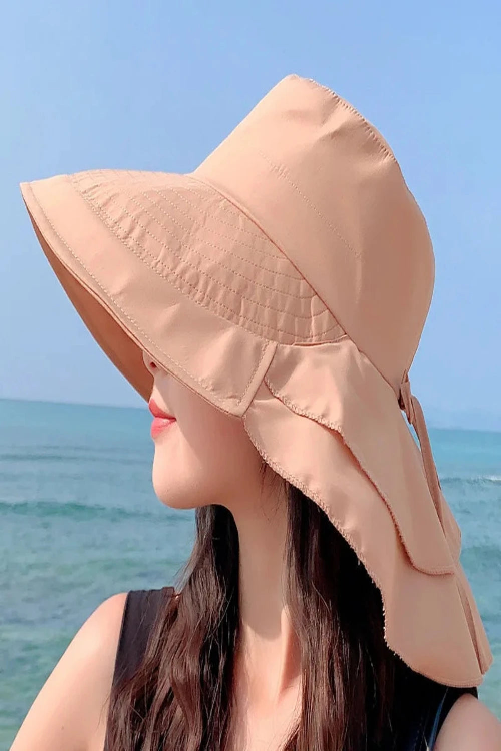 Women's Summer Hat with Wide Brim and Foldable Ponytail Hats & Caps JT's Designer Fashion