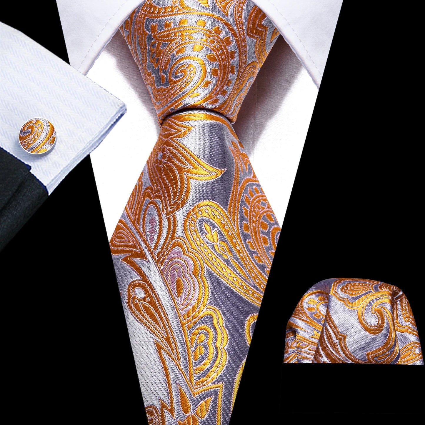 Solid Men Silk Necktie N-5409 Men's Accessories JT's Designer Fashion