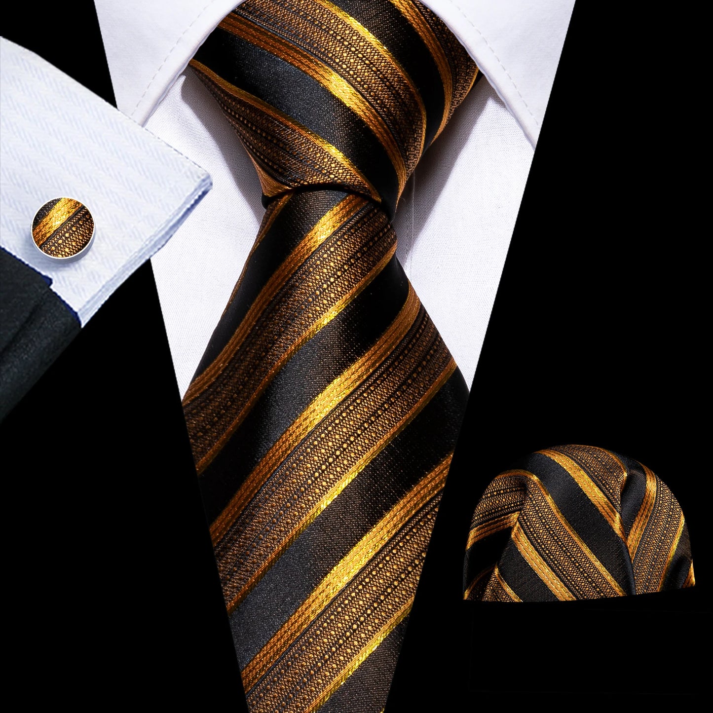 Solid Men Silk Necktie N-5702 Men's Accessories JT's Designer Fashion