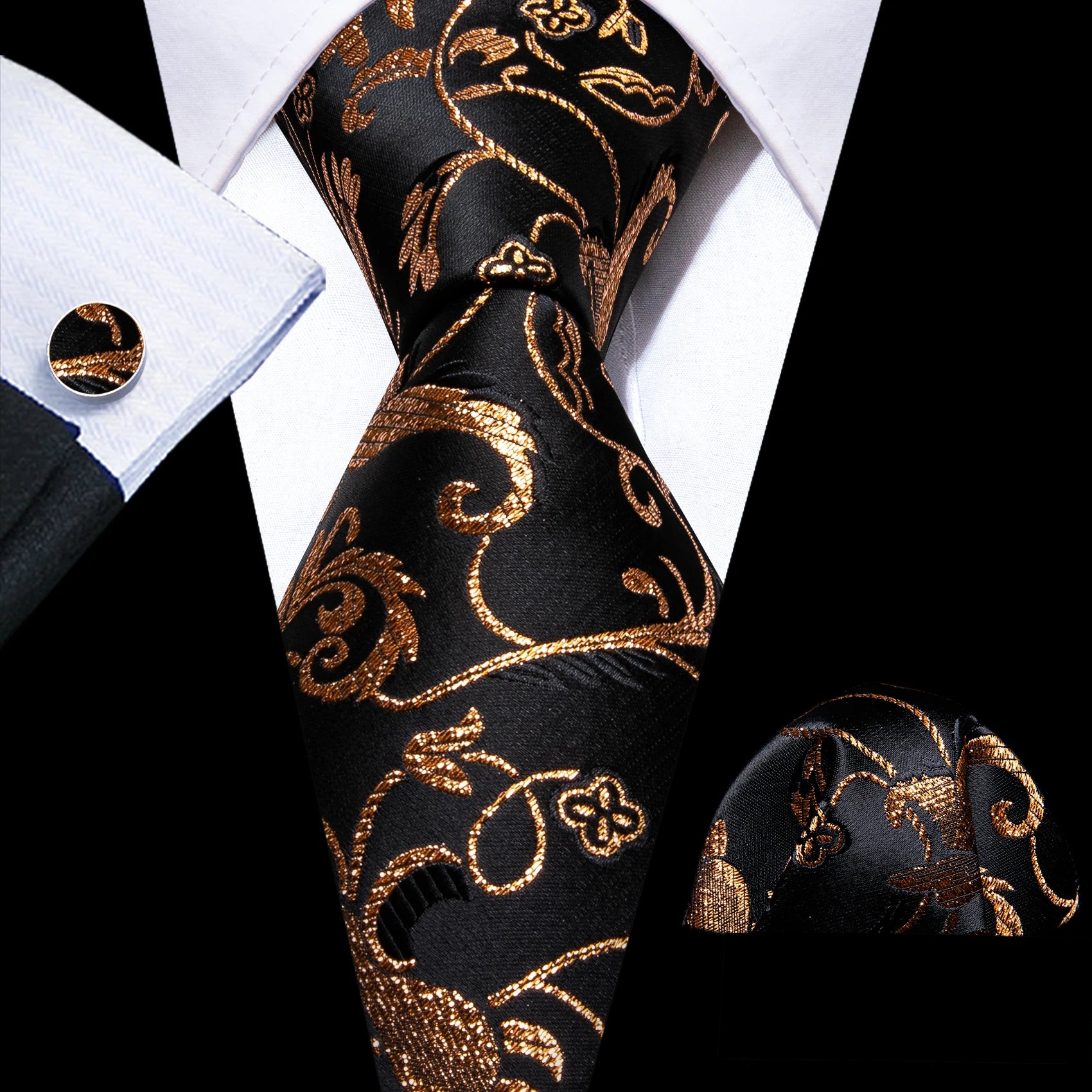 Solid Men Silk Necktie N-5823 Men's Accessories JT's Designer Fashion