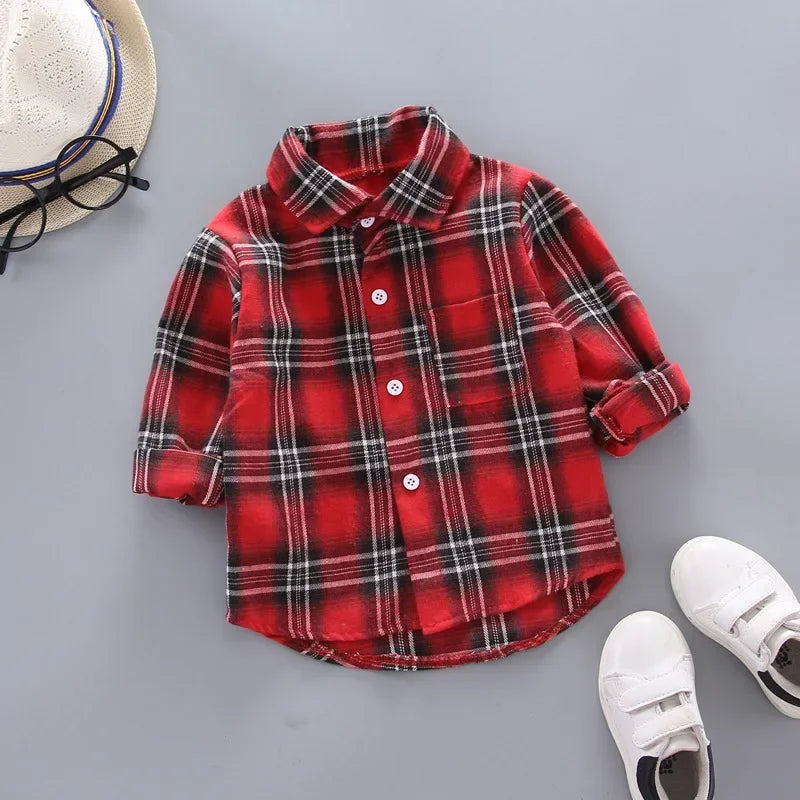 Kids Cotton Clothes Shirt Type6 Red Children's Apparel JT's Designer Fashion