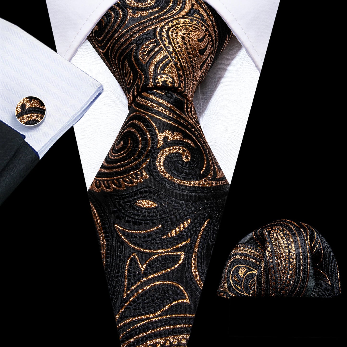 Solid Men Silk Necktie N-5824 Men's Accessories JT's Designer Fashion