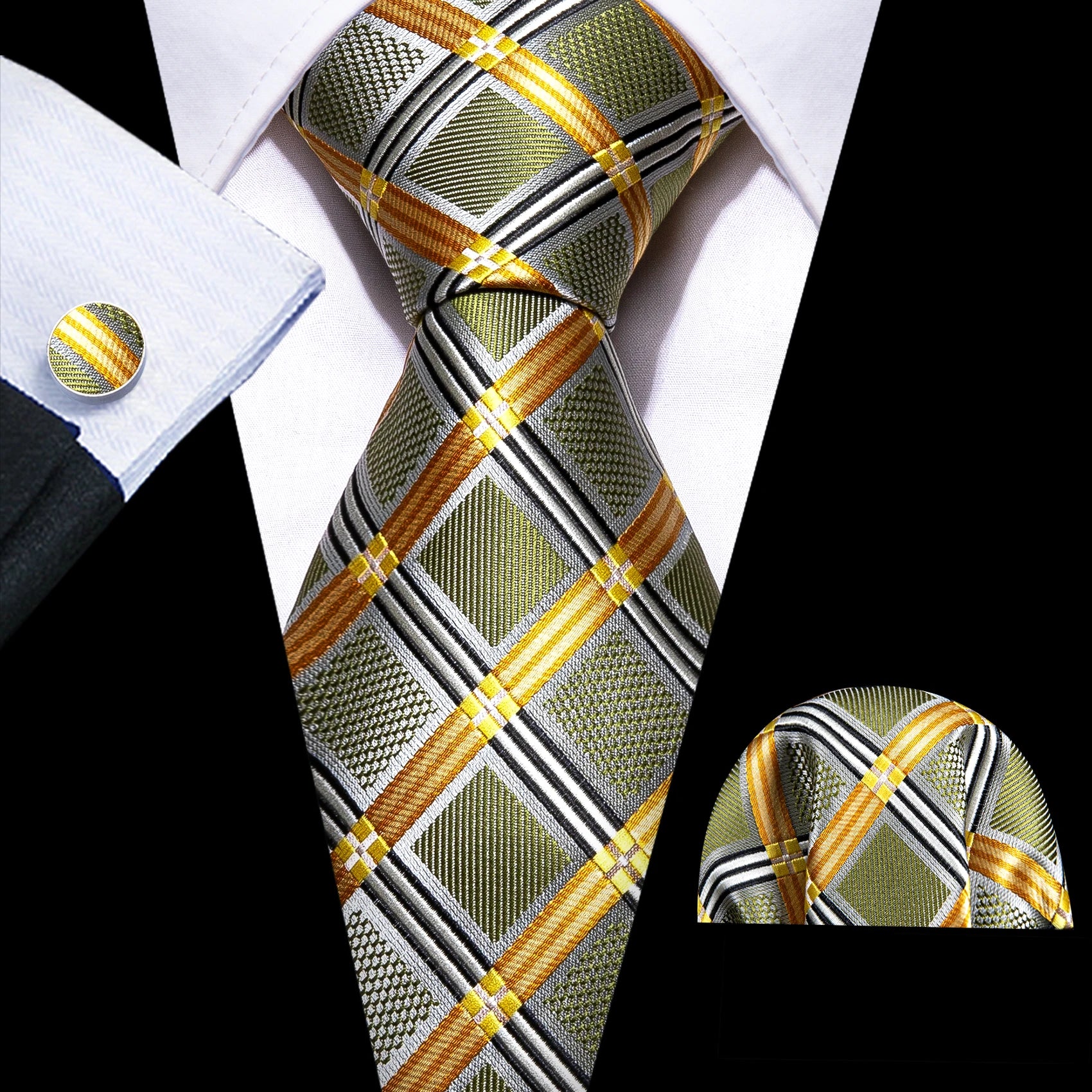 Solid Men Silk Necktie N-5437 Men's Accessories JT's Designer Fashion