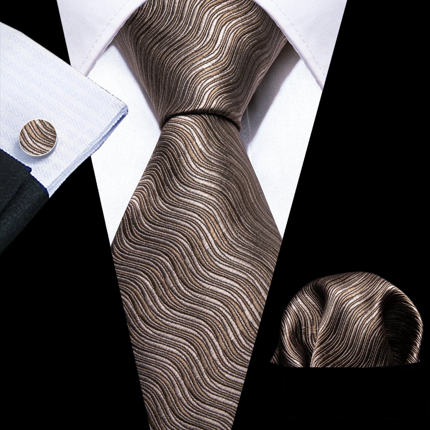 Solid Men Silk Necktie N-5855 Men's Accessories JT's Designer Fashion