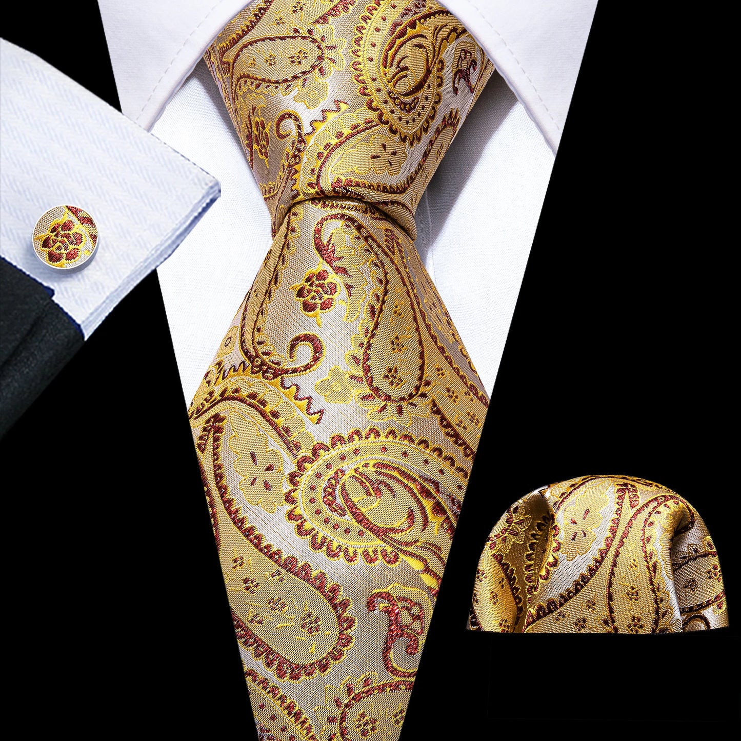 Solid Men Silk Necktie N-5900 Men's Accessories JT's Designer Fashion