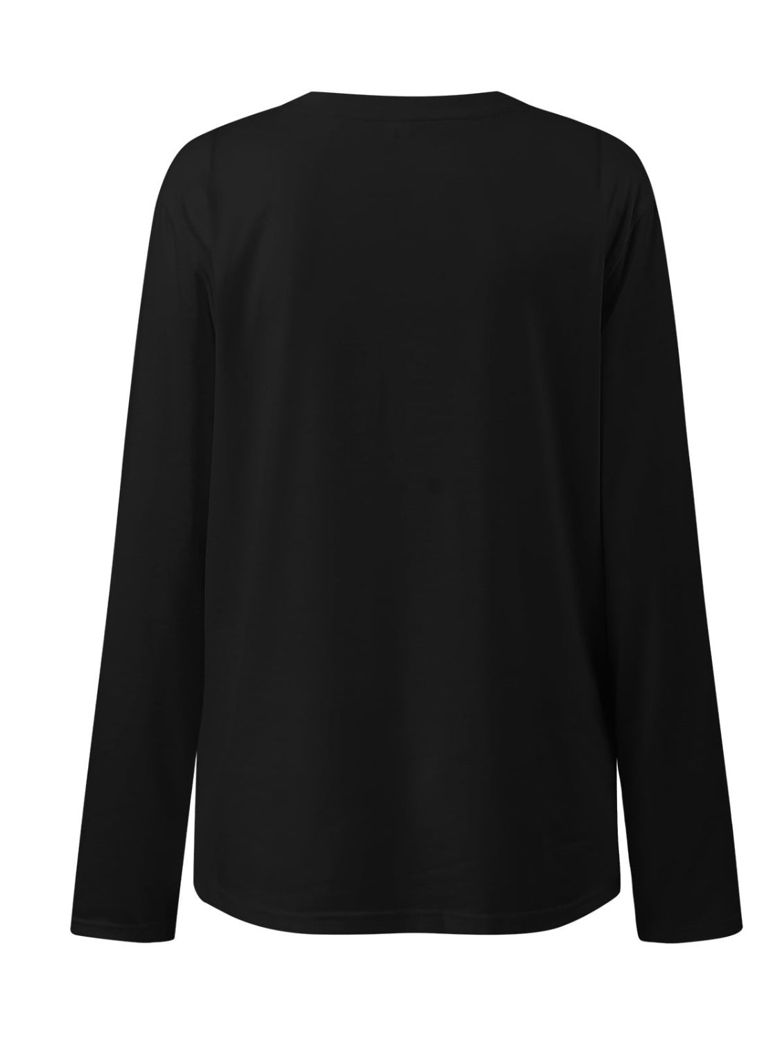 Ruched Round Neck Long Sleeve T-Shirt Long Sleeve Tops JT's Designer Fashion