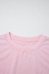 Light Pink 2 Pieces Mineral Wash Cotton Tank Top Lined Split Skirt Set Two Piece Dresses JT's Designer Fashion