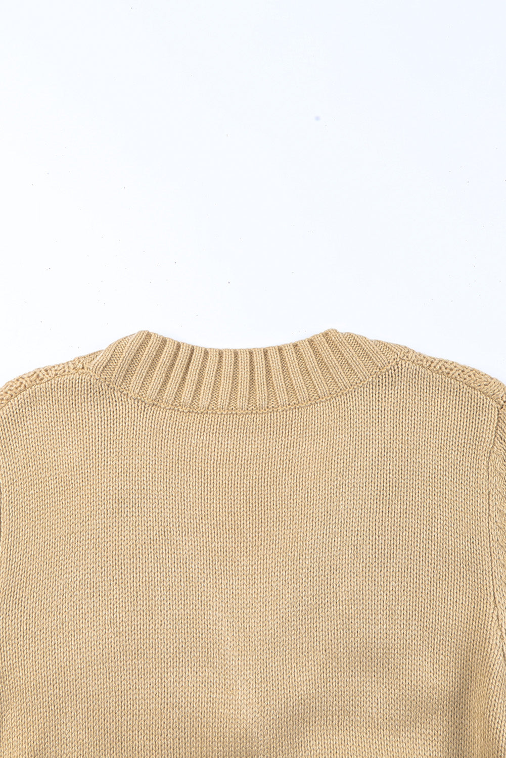 Beige Front Pockets Buttons Textured Cardigan Sweaters & Cardigans JT's Designer Fashion