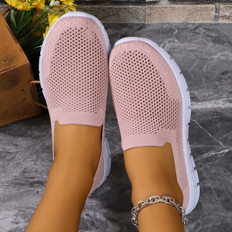 Breathable Mesh Round Toe Slip-Ons Shoes JT's Designer Fashion