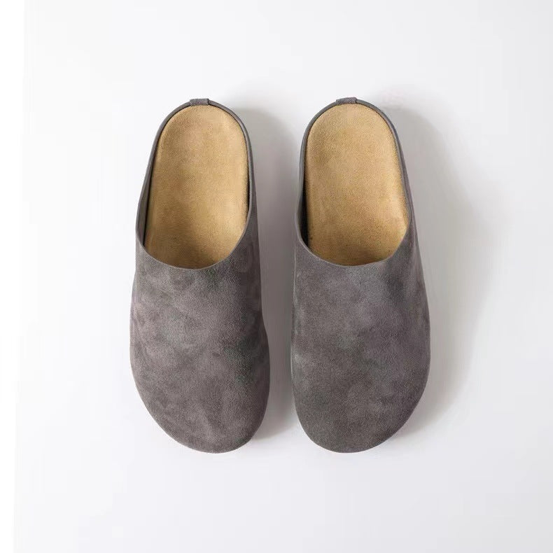 Suede Round Toe Slip-Ons Shoes JT's Designer Fashion