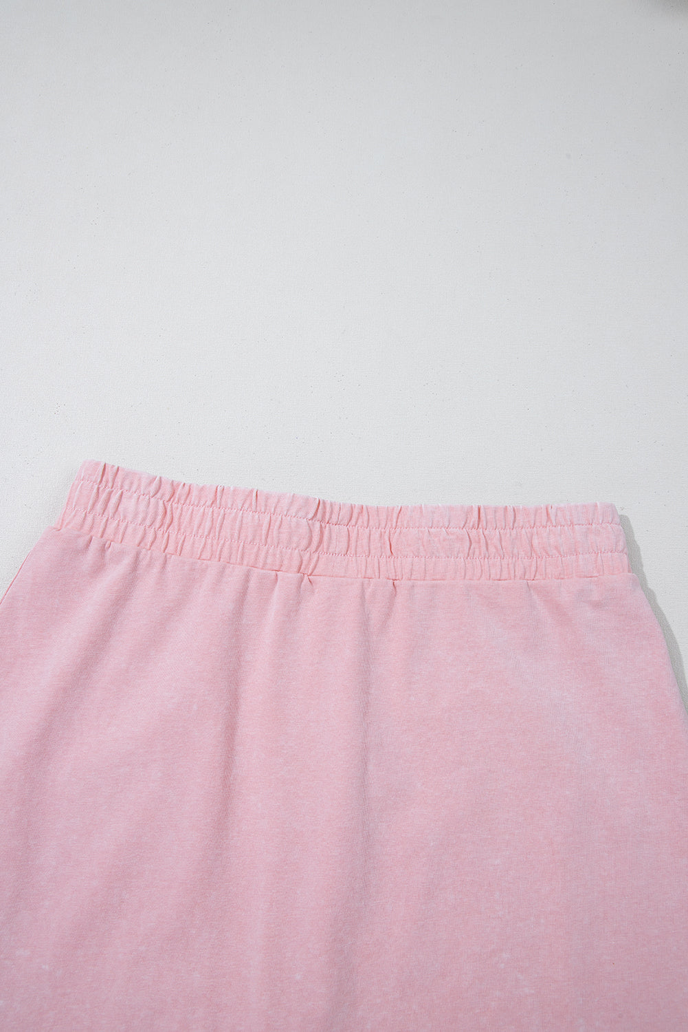 Light Pink 2 Pieces Mineral Wash Cotton Tank Top Lined Split Skirt Set Two Piece Dresses JT's Designer Fashion