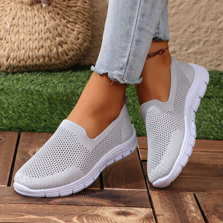 Breathable Mesh Round Toe Slip-Ons Shoes JT's Designer Fashion