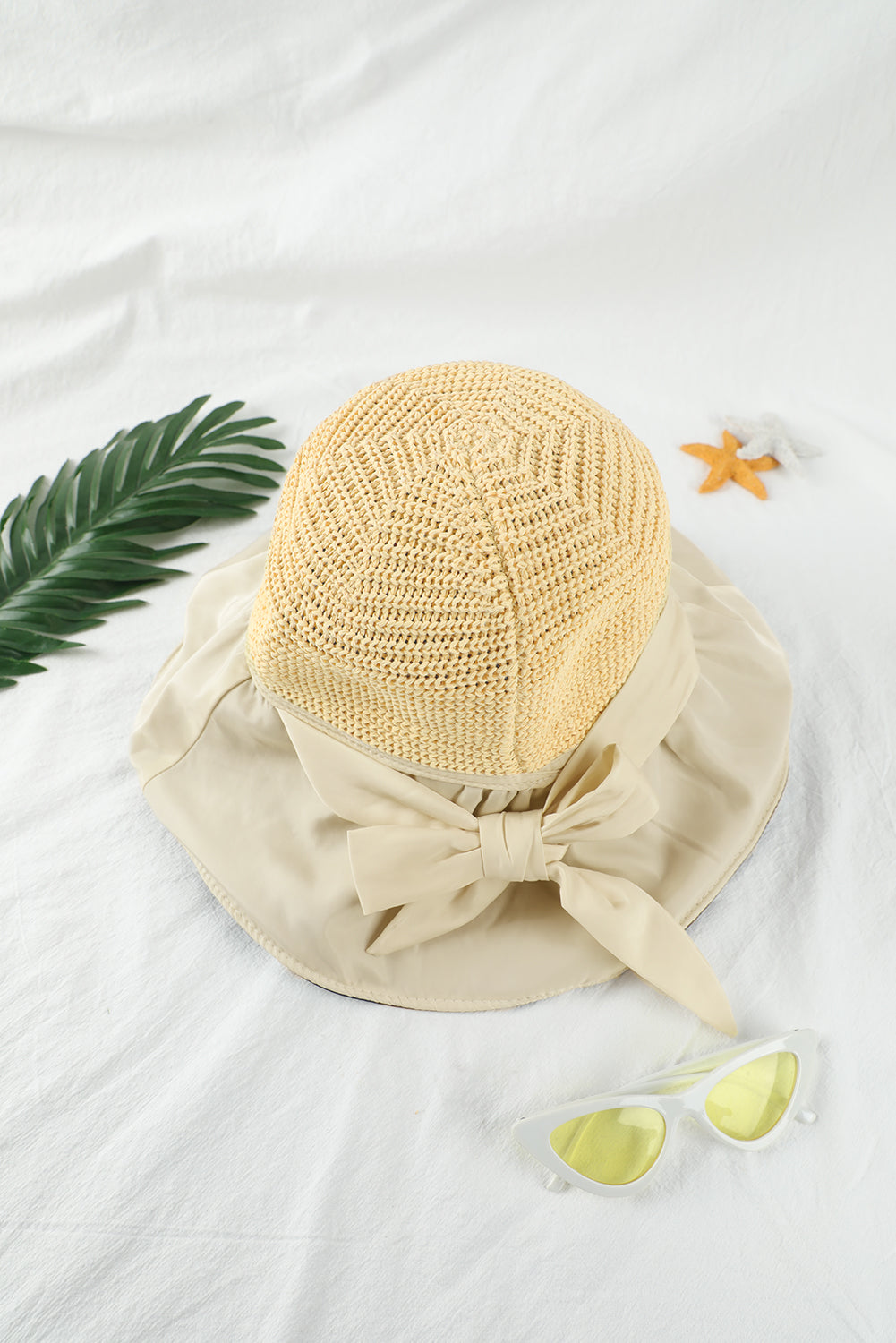 Beige Women's Summer Beach Hat Hats & Caps JT's Designer Fashion